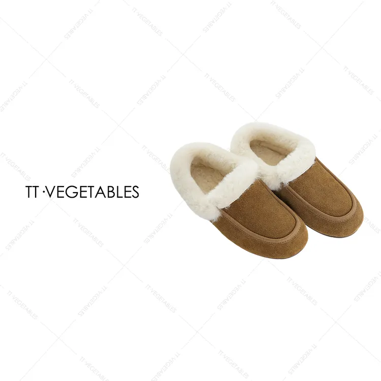 TT・VEGETABLES【序白】芫桃  毛毛鞋时尚欧若假日风鞋子522709