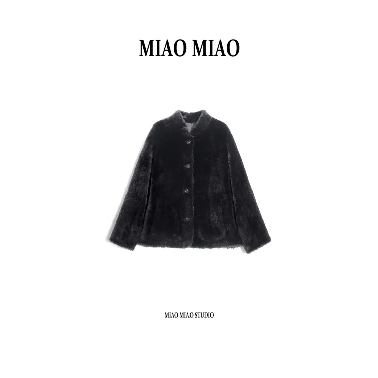 【澜影】徐淼淼冬季穿搭双面穿进口羊皮毛一体皮草CP1784