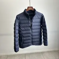 女士秋冬立领保暖全压胶不跑毛90白鸭绒羽绒服3597