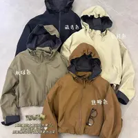 8368韩版连帽冲锋衣外套女新款宽松休闲百搭小个子防风夹克上衣秋