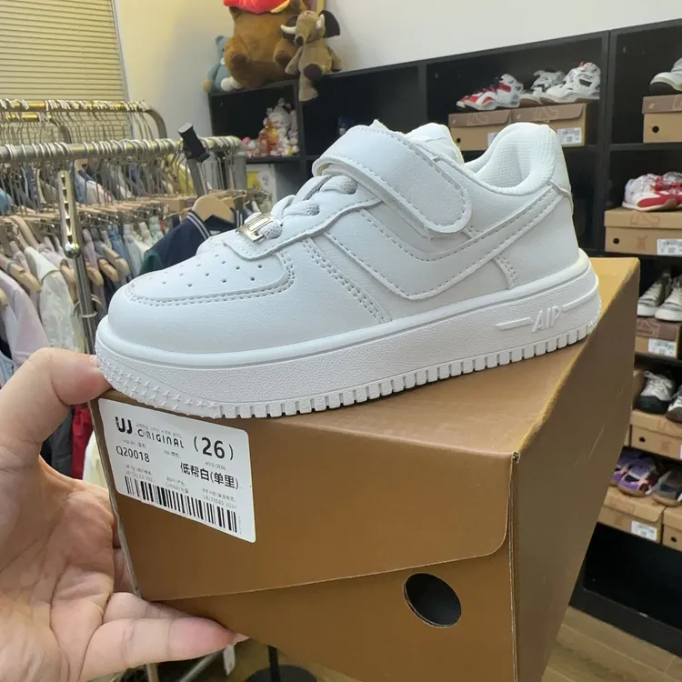 nonogo实体专柜品牌童鞋*美高版百搭小白鞋/高低帮可选男女宝必