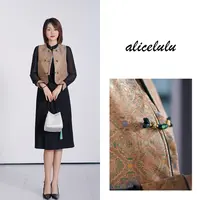 [alicelulu] 新中式国风立领盘扣气质显瘦时尚套装S2144707W