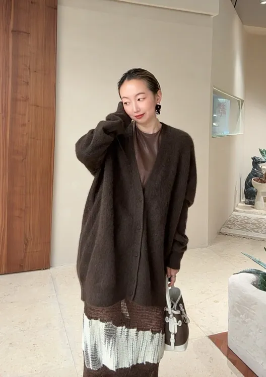 SWAYING KNIT牦牛拉绒开衫 WENDYZ