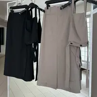 【金雪儿】韩国东大门西服设计款2025半身裙吊带