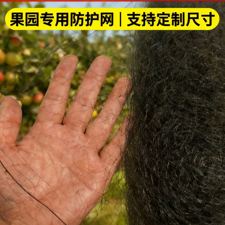 户外果园防护网农田池塘隔离防护网机场专用防鸟网大棚防护网商品图