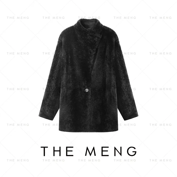 THE MENG【王牌】Lacon拉贡胎羊皮毛一体皮草#M244M0049+M253M0908