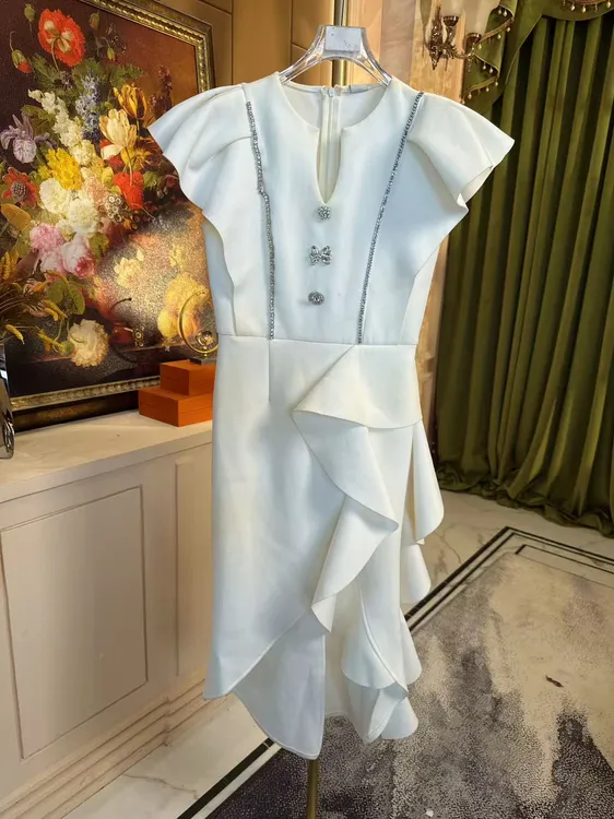 芙娜妮轻奢秋冬新款小众设计衬衫气质显瘦女装时尚连衣裙F2511517