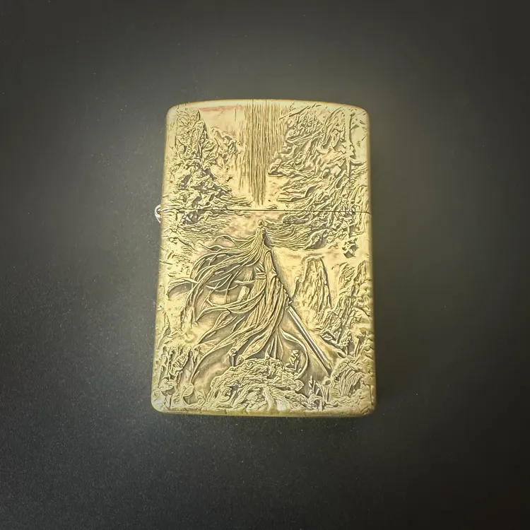 ZORRO烈焰打火机工作室出品剑来陈平安二，精工浮雕创意砂轮打火机