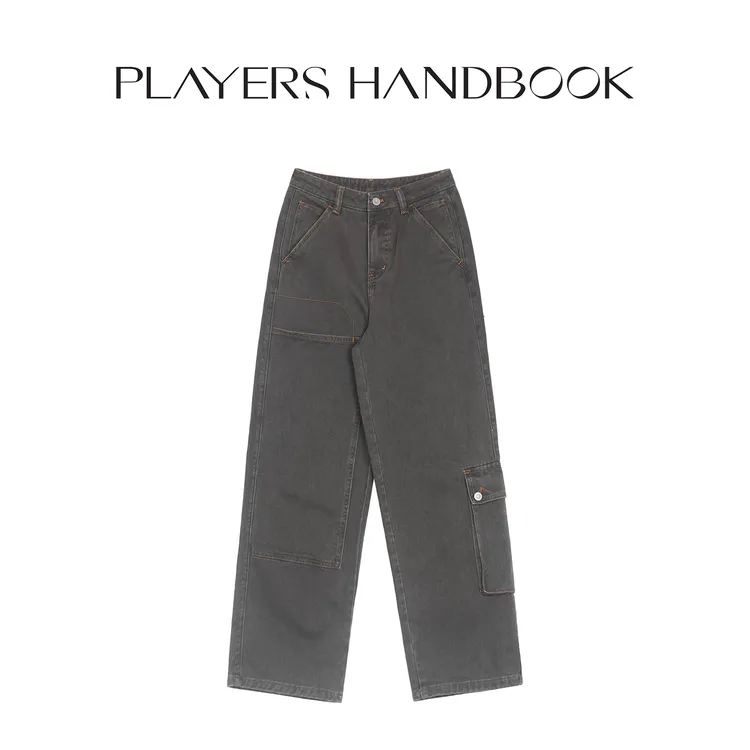 PH《暮冬》复古潮流时尚休闲百搭重工洗水冬款工装长裤 PH3230