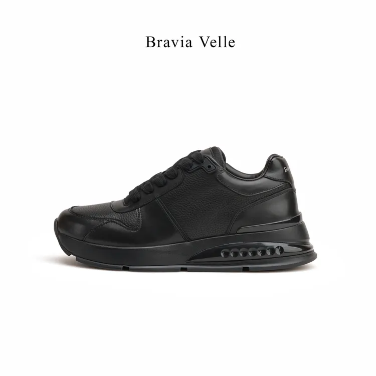 Bravia Velle 秋冬欧版时尚轻奢百搭运动厚底潮流真皮男款潮鞋