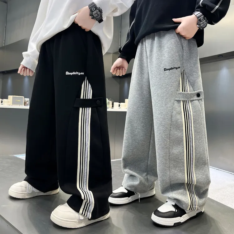 儿童男童秋装裤子春秋款2025新款男孩运动卫裤秋季中大童休闲长裤