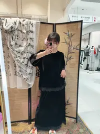 上新价~深圳808南油高定丝绒拼接蕾丝套装气质显瘦两件套裙