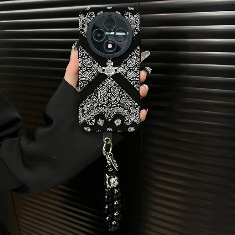 适用【oppoa3pro】2025复古花纹ins风小羊皮网红创意防摔手机壳女款