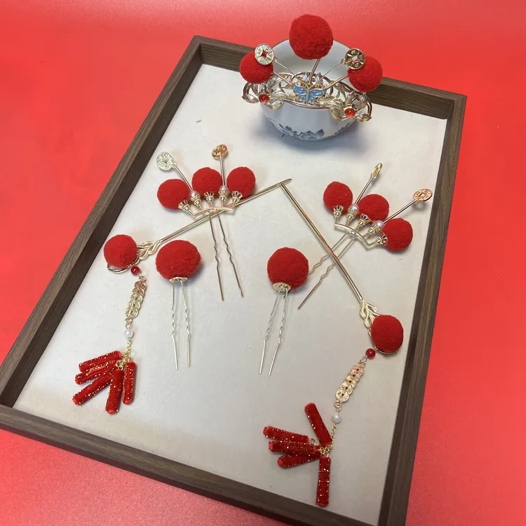 思思古风 新年款汉服发饰