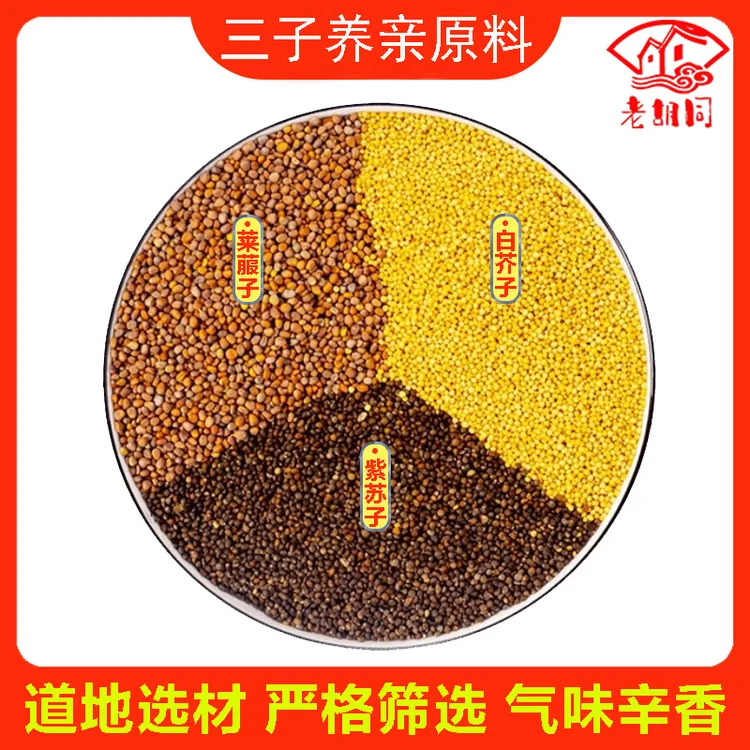 莱菔子紫苏子白芥子各100克 煲汤煮水三子养亲汤原料