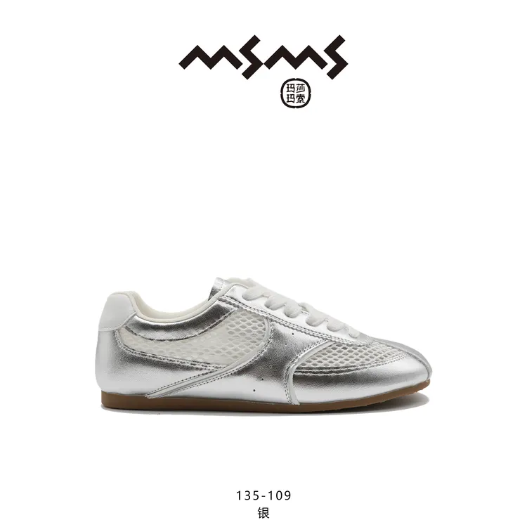 【玛莎玛索】135-109小众潮流软底复古防滑平底网面鞋