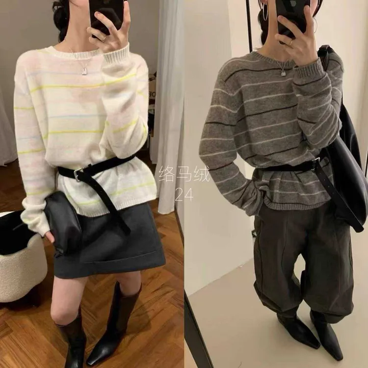 羊毛秋冬针织长袖时尚女款大朗韩版毛衣女款爆款2025新款毛衣休闲