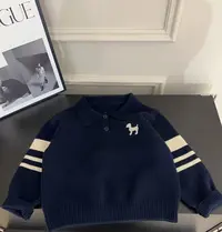 【小巷子·亲子款】秋冬款儿童时尚条纹针织衫百搭男女童毛衣