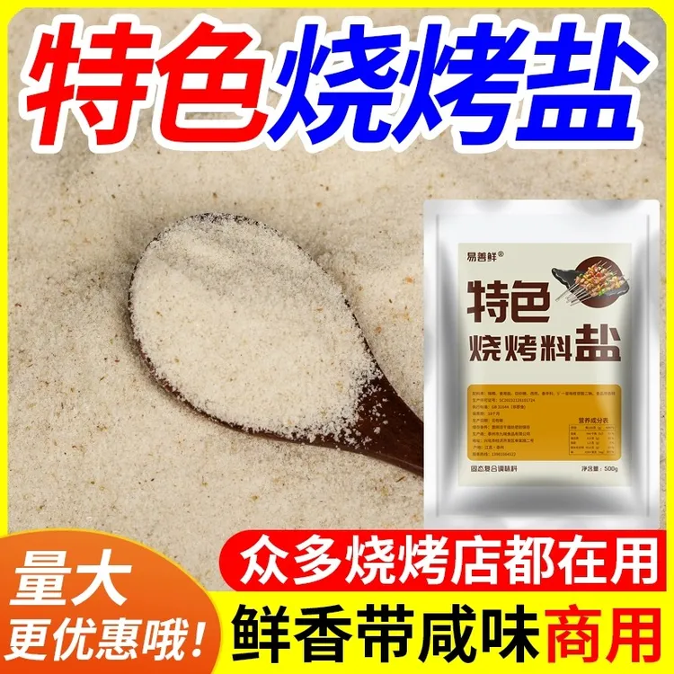 易善鲜特色烧烤盐烧烤白色烧烤粉铁板油炸撒料小白料调料商用增香