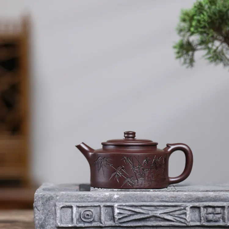 美壶推荐！！《周盘》 180cc 老紫泥 鲍玉华作品