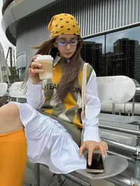 ST设计师品牌 菱形格针织马甲 STEAStudios 小众设计师品牌