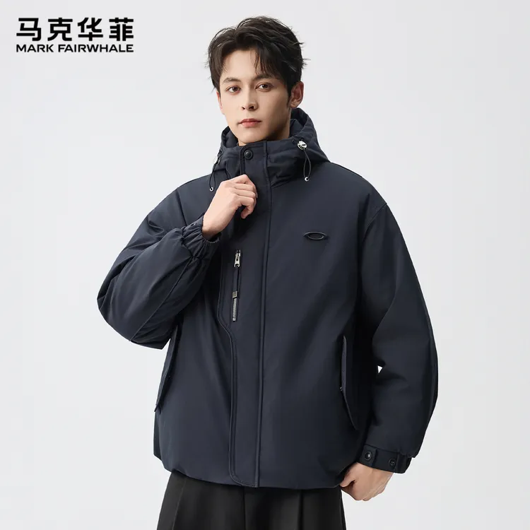 马克华菲秋冬季复古工装棉服外套男2025新款潮牌加厚保暖百搭棉衣