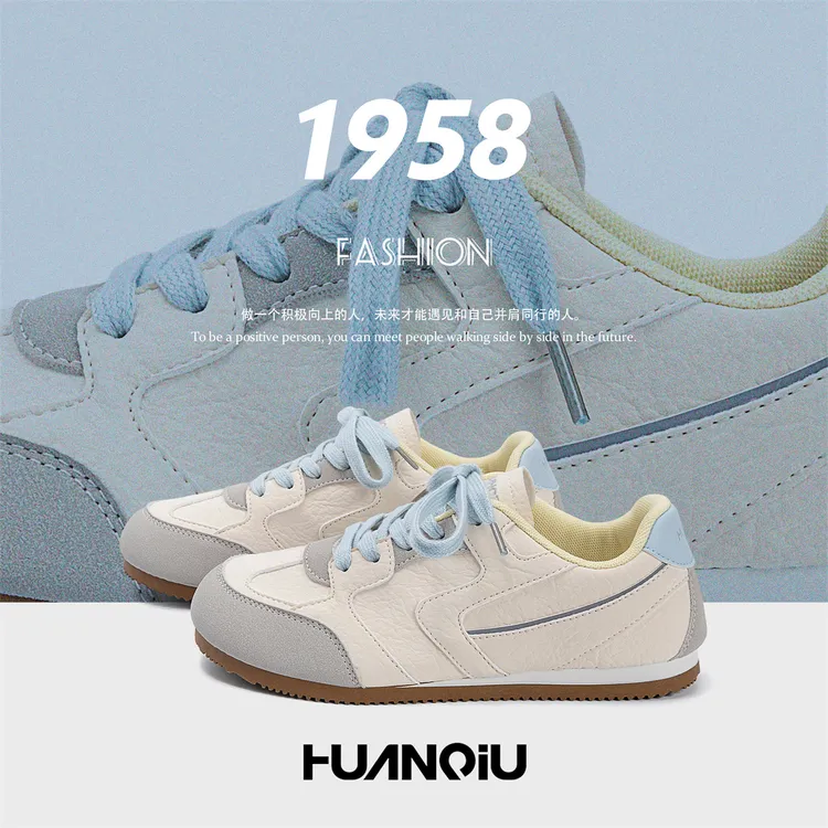 环球百搭轻便德训鞋2025秋季新款爆款休闲鞋舒适赛车女款透气女鞋