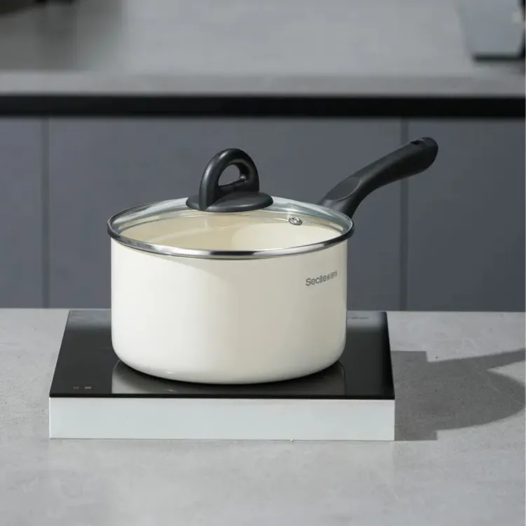 Secite新思特陶瓷不粘奶锅XST-1803小情侣一人食宝宝辅食明火通用