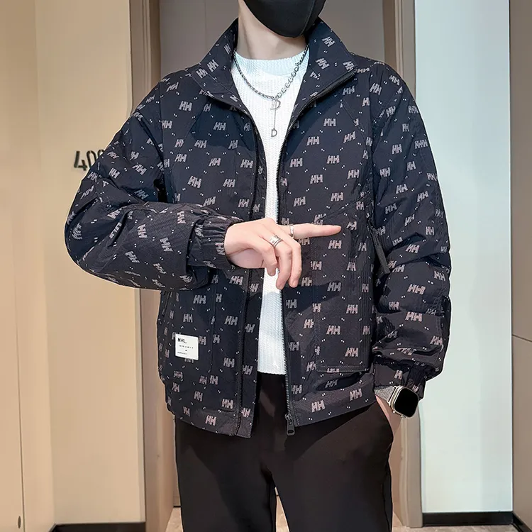 男士外套春秋季爆款2025新款高级感立领短款夹克休闲春装短款外衣