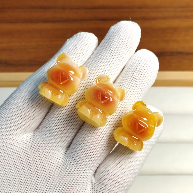 【二代精选】俏色害羞天地孔暴力熊DIY配饰配件