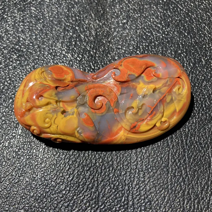 战国红玛瑙玛瑙吊坠项链