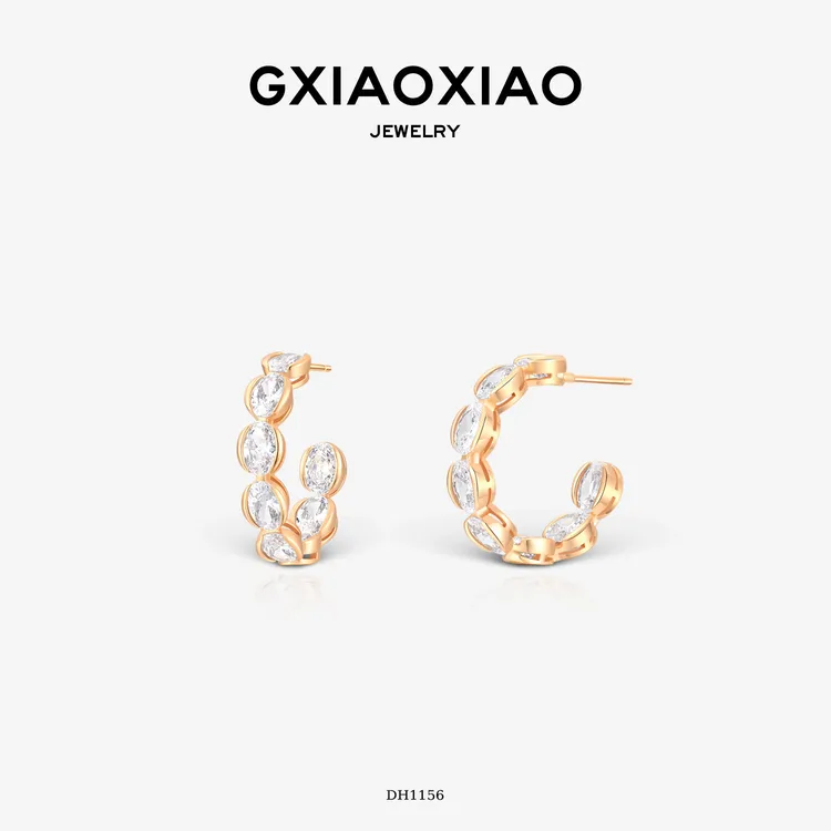 G XIAOXIAO 法式气质小众通勤百搭新年礼物耳环 DH1156