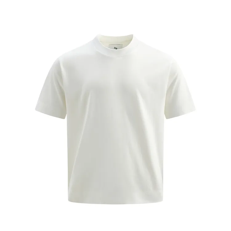 【知壹】男士透气高端百搭中领纯色秋冬外穿内搭休闲短袖T恤