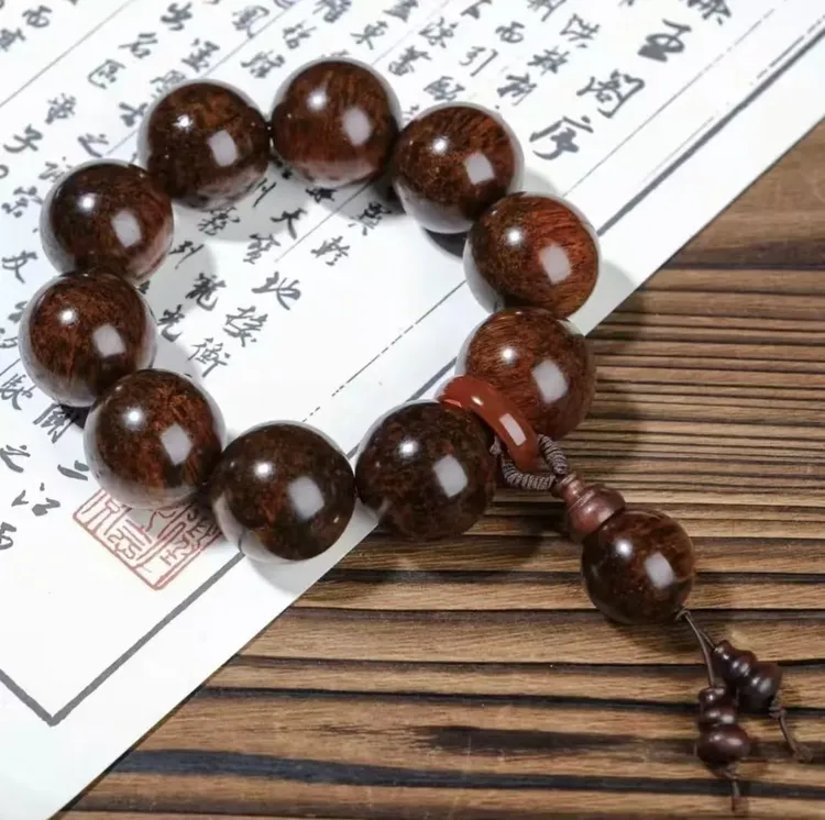 【珍藏款】PR 2.5cm精品黄花梨单圈手串