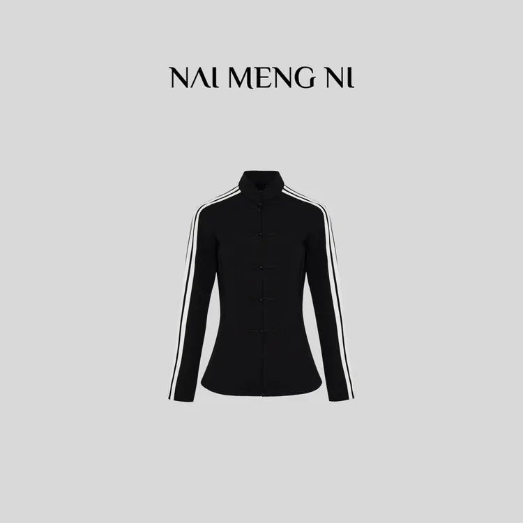 二姐定制 春装简约针织新中式外套休闲舒适短外套26N82816