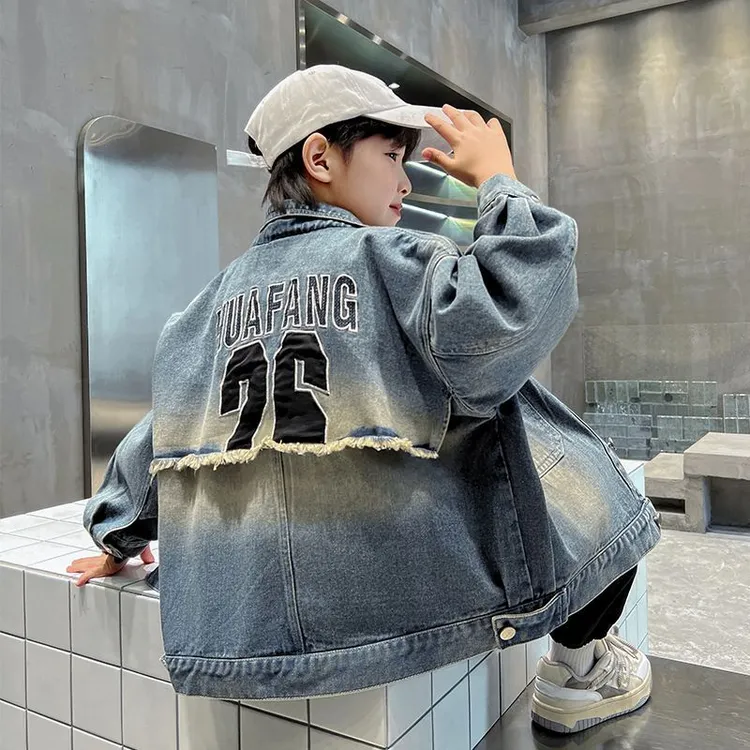 千禧辣妹【撤柜清仓】春秋装儿牛仔衣童男童春装牛仔外套男孩2025新