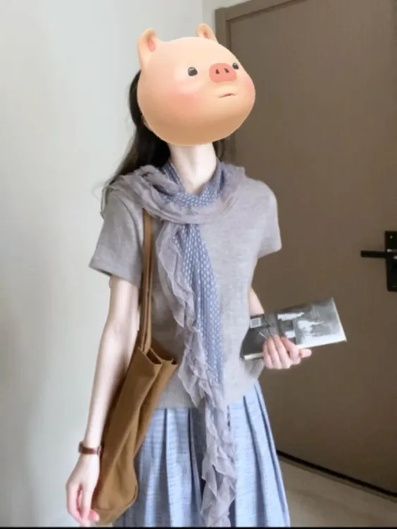 2025夏季新款气质休闲显瘦针织时尚上衣百褶高腰显瘦百搭半身裙女