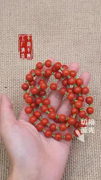 16南红玛瑙s925银手链多样性发其一天然纹裂