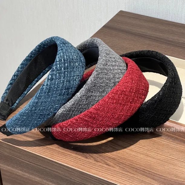 洋气秋冬感小香风高级感网红发箍头饰头箍发卡显脸小气质发饰品