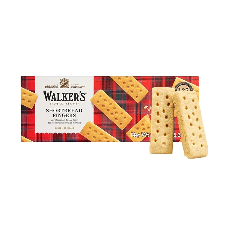 英国进口沃尔克斯Walkers黄油曲奇饼干礼盒苏格兰油酥盒装礼150g