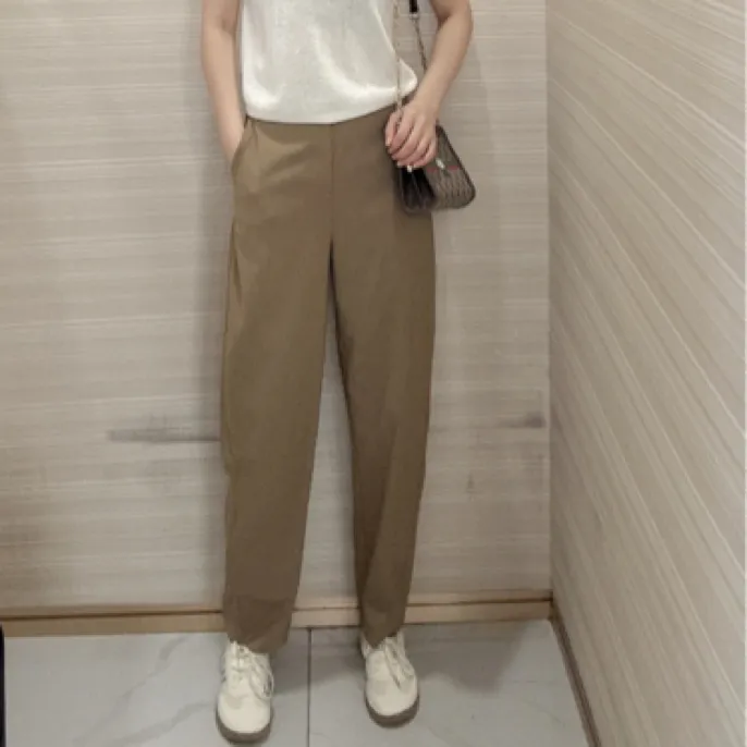 玛丝恩迪显瘦直筒时尚休闲百搭休闲裤