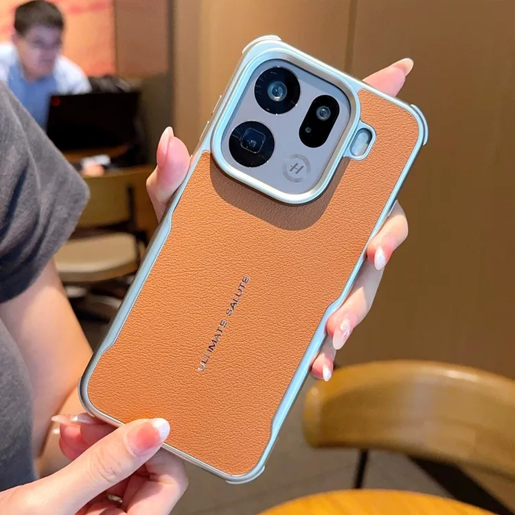 适用OPPOfindX9手机壳新款findX9Pro素皮磁吸商务防摔保护套男女 