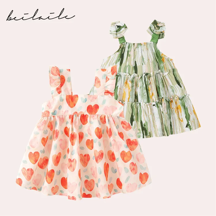 【告白气球、莫奈花园、公主裙】新生婴儿服夏装女宝宝包屁衣衣公主