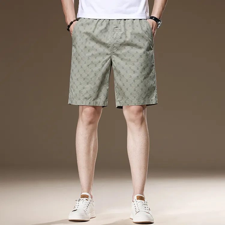 NDSL纯棉男士短裤夏季薄新款潮牌外穿五分裤冰丝裤子男休闲中裤