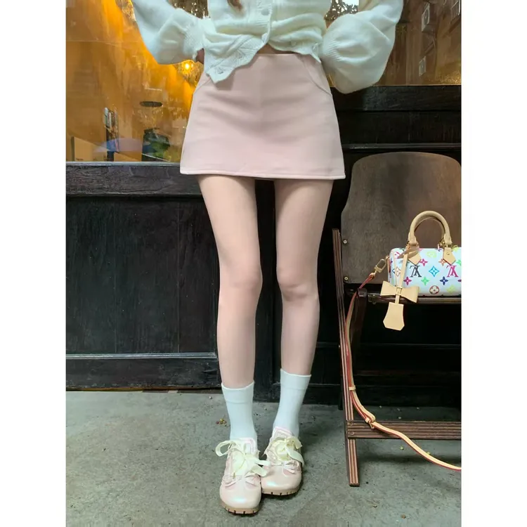 晨曦微光-秋季百搭减龄显瘦女装气质半身包臀短裙裙子Y3653