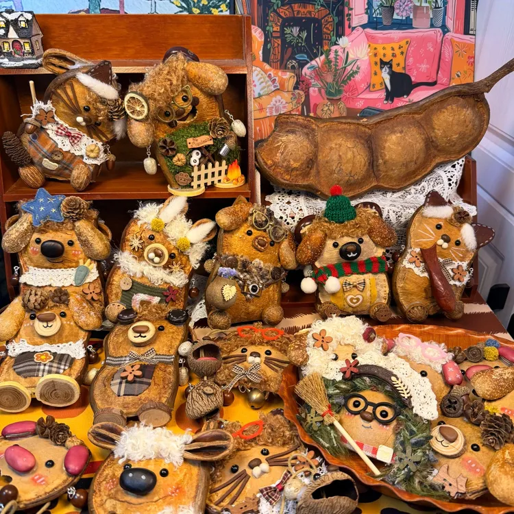 掌心小豆榼藤豆荚diy成品送朋友生日礼物情侣闺蜜款不退不换