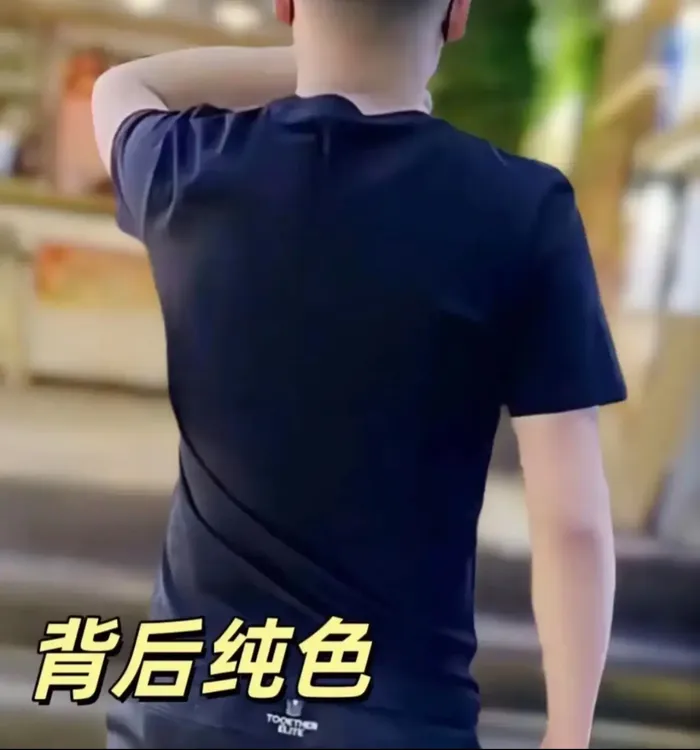 2026夏季新款潮流时尚宽松休闲百搭圆领高级感男装男士短袖T恤