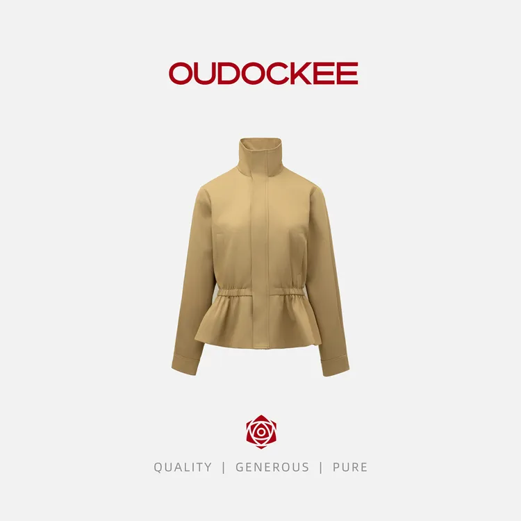 OUDOCKEE 鸥鸥 【棉】秀款外套 时髦抽绳收腰显瘦外套 J2503E465T