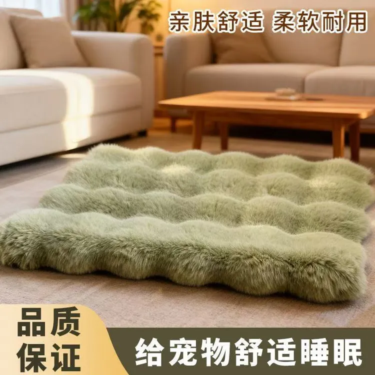 宠物毛绒棉垫猫窝猫咪毯子冬季保暖睡垫睡觉用四季通用毛毯狗垫子