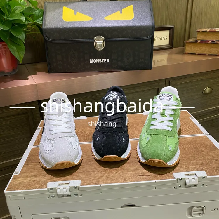 【皮鞋码】早春新款皮布拼接休闲舒适高档网红轻便男款潮鞋